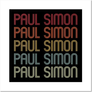 Retro Paul Wordmark Repeat - Vintage Style Posters and Art